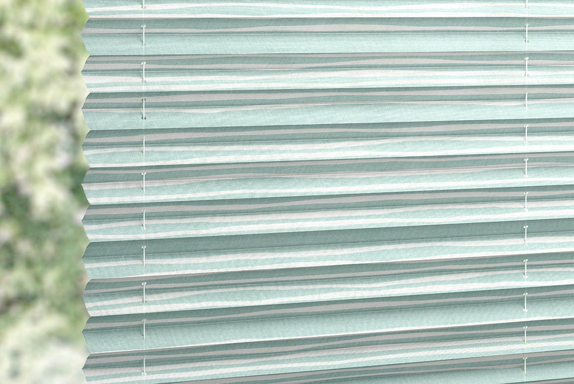 a stripe blue, duck egg coloured swatch fabric 