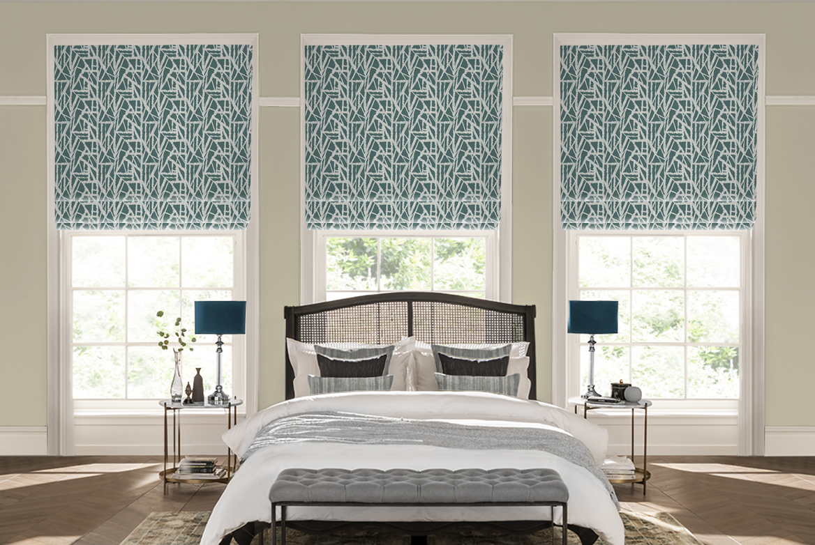 TS 2023 ROMAN BLINDS ROOMSET PIPPIN OCEAN