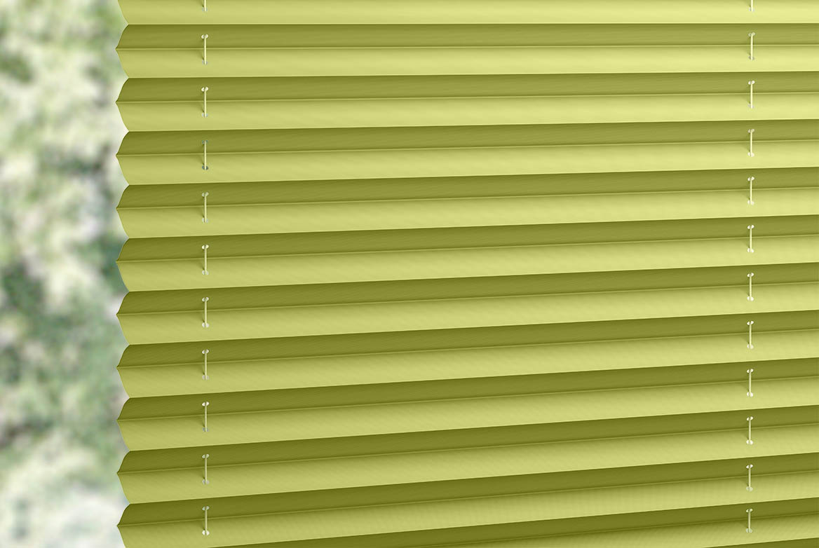 a plain green coloured swatch fabric 