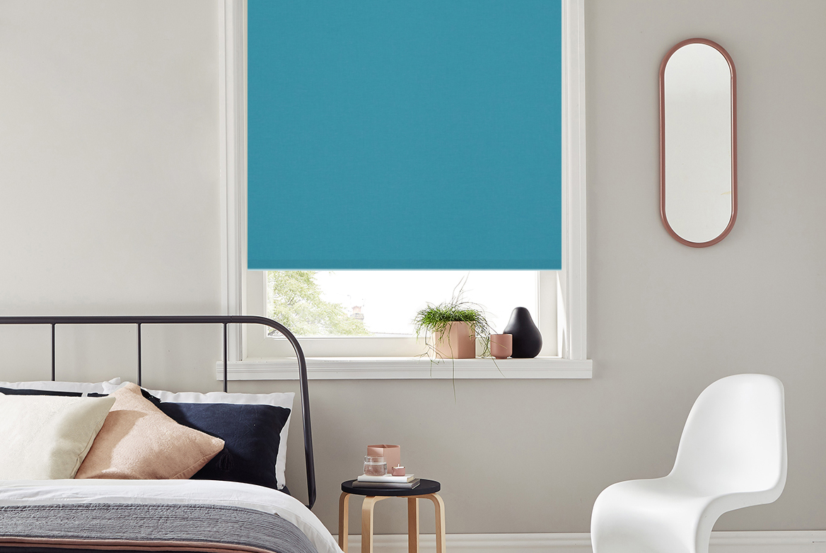TS 2023 ROLLER BLIND WEB ROOMSET HURST BLACKOUT TEAL