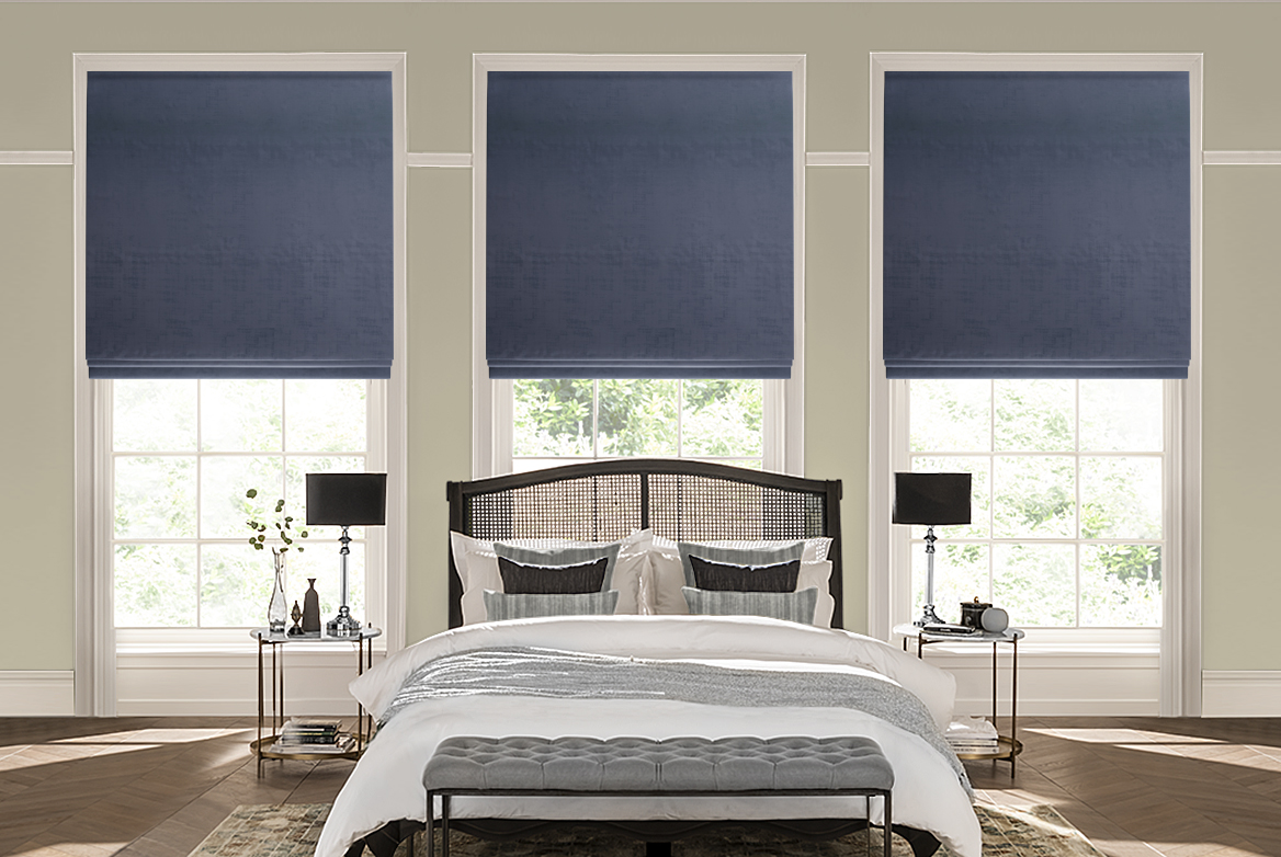 Ts 2021 Roman Blinds Roomset Brilliance Denim 1168X782